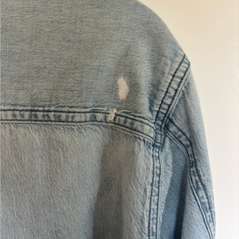 Madewell Sky Blue Denim Top | A9 - Picture 5 of 7